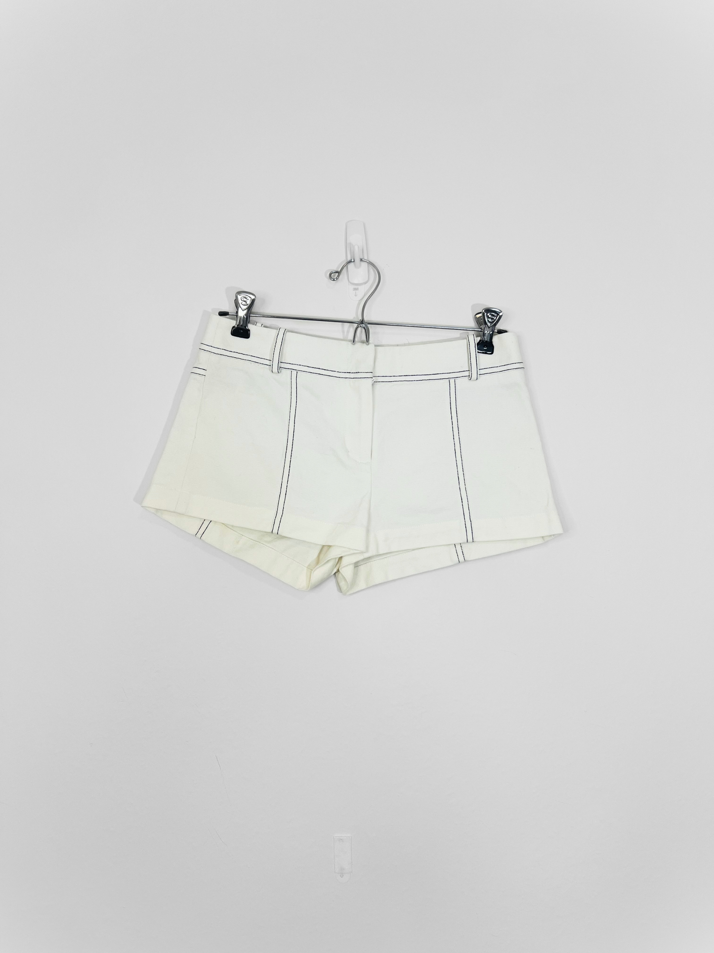 White Denim Shorts (Size 0)
