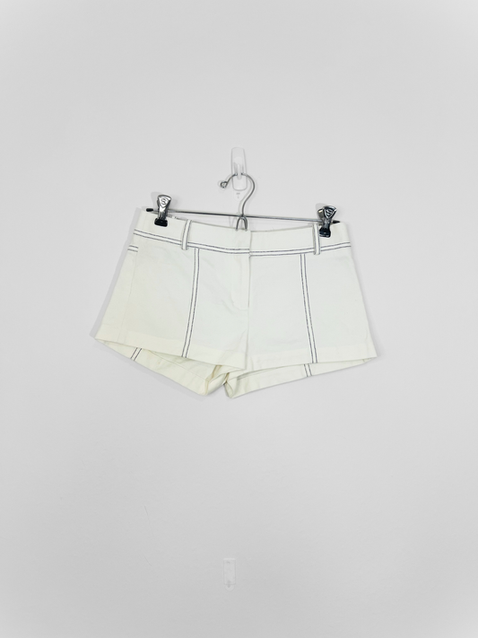 White Denim Shorts (Size 0)