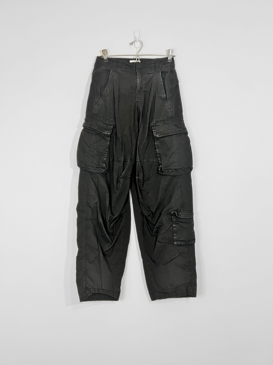 Black Cargo Pants (Size 00)