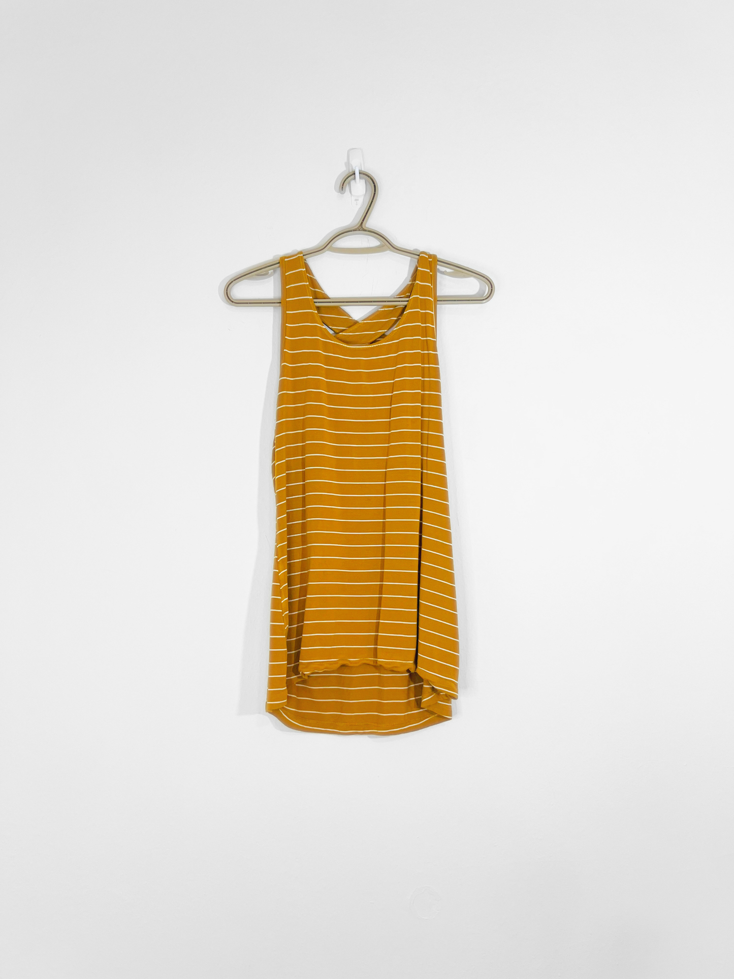 Yellow Striped Tank Top (Medium)