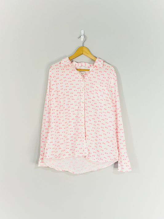 Pink Bicycle Print Shirt (XL)