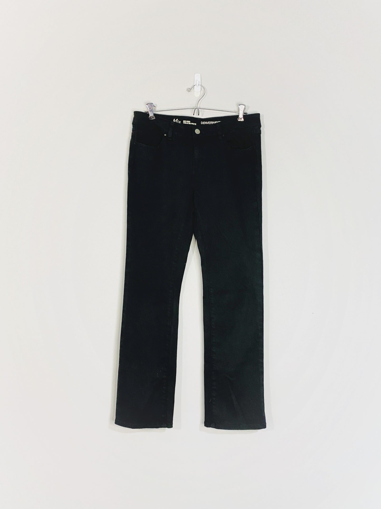 Black Straight Leg Jeans (Size 10x30)