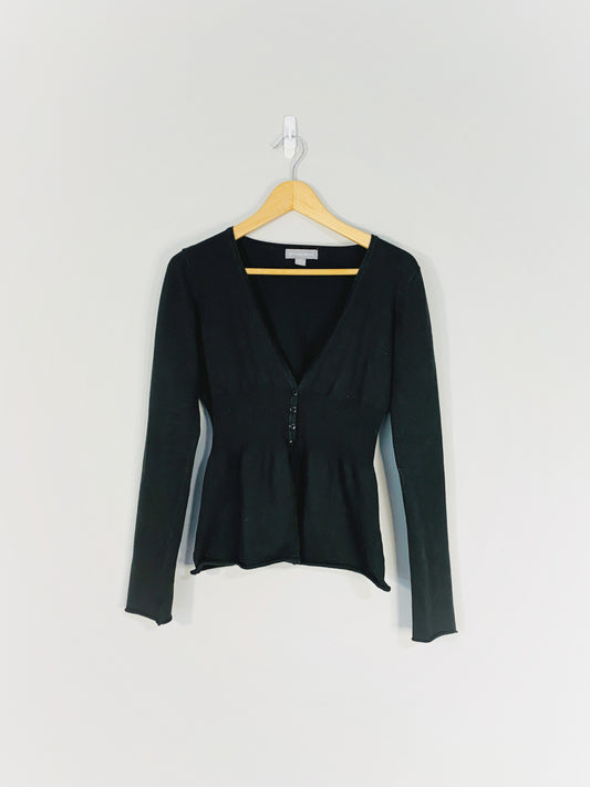 Black Cinched Cardigan (Medium)