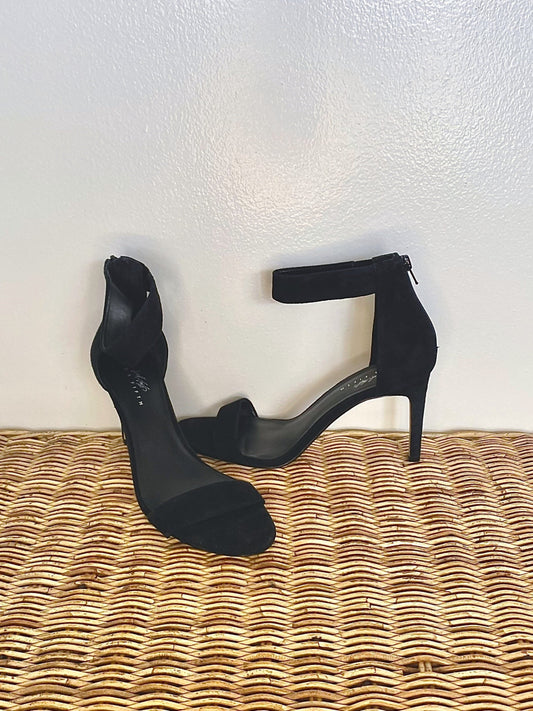 Black Suede Heels (Size 8.5)