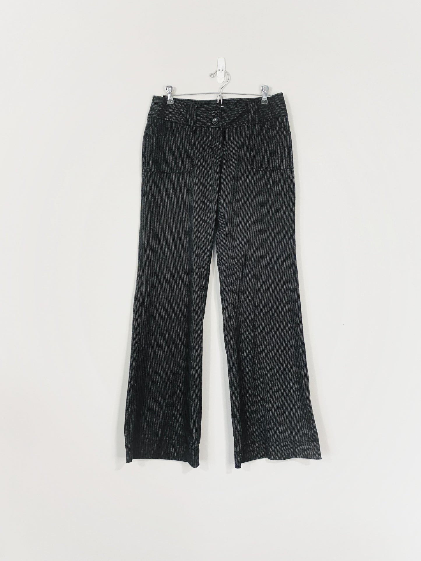 Black Pinstripe Pants (Size 3)