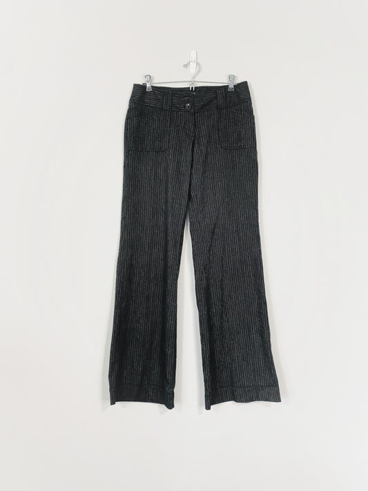 Pantalon noir à fines rayures (taille 3)