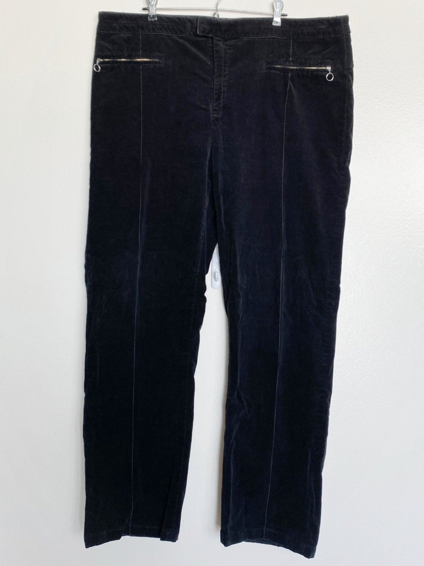 Black Velvet Pants (Size 26)