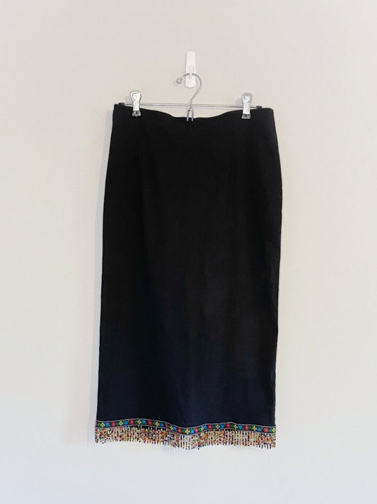 Vintage Beaded Skirt (Size 10)