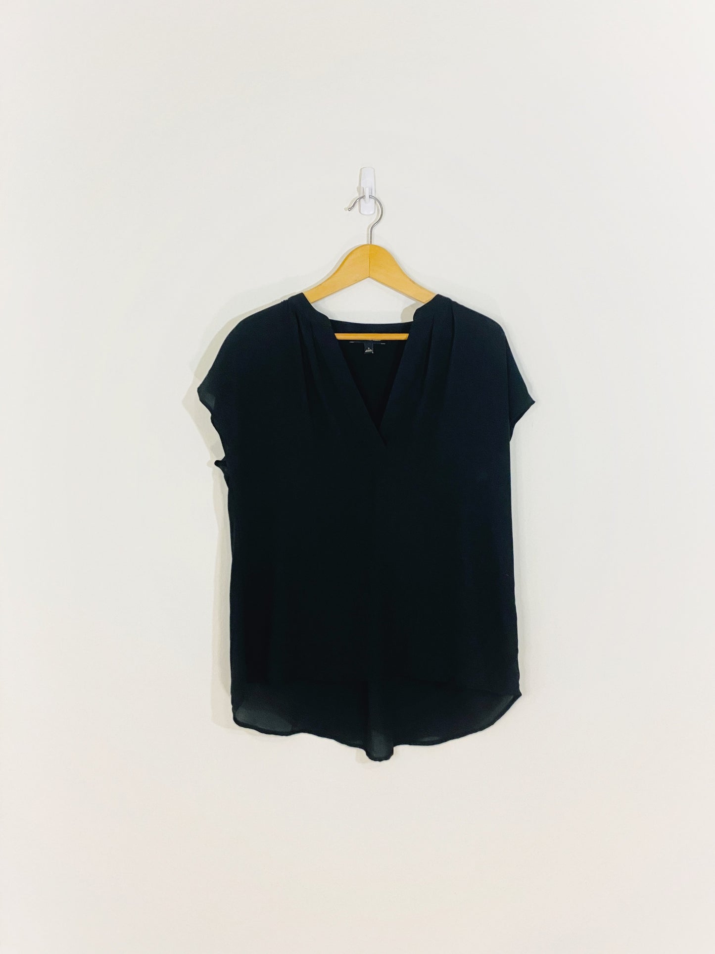 Short Sleeve Black Blouse (Small)