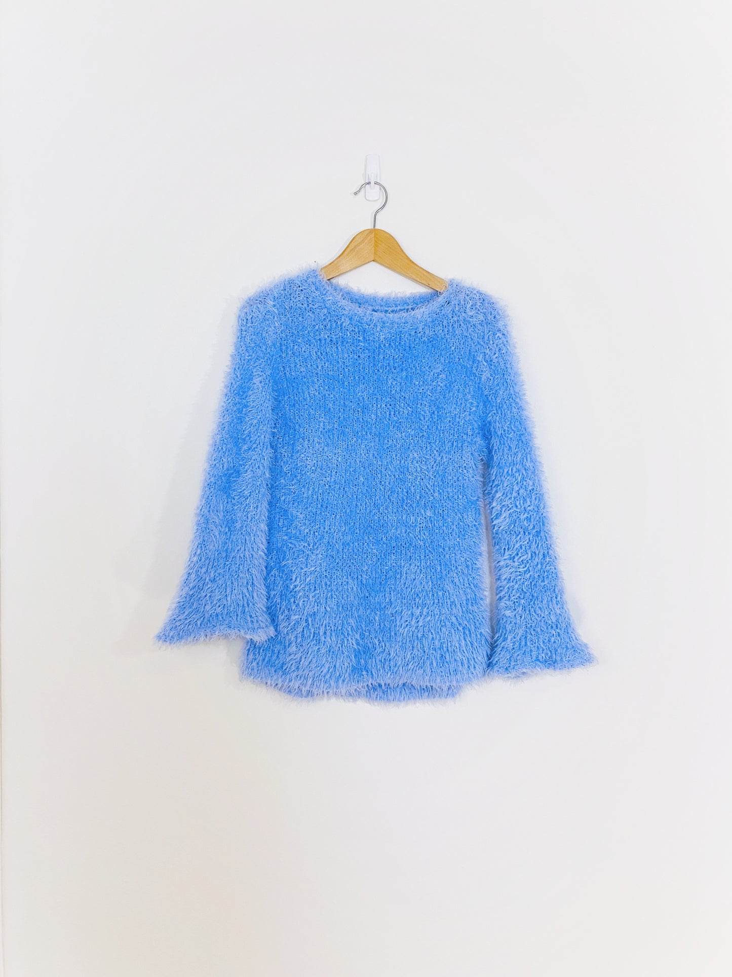 Blue Chenille Sweater (M/L)