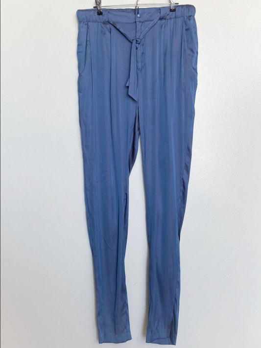 Blue Satin Pants (Size 12)
