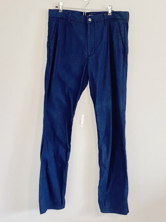 Blue Linen Pants (Large)