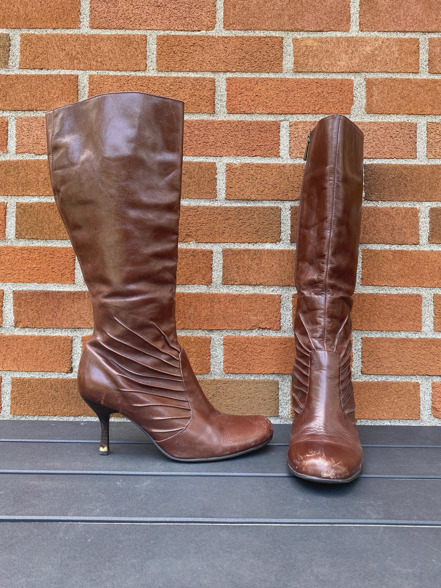 Tall Brown Boots (Size 7.5)