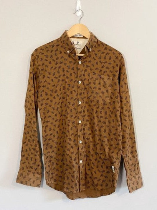 Brown Floral Button-down (Large)