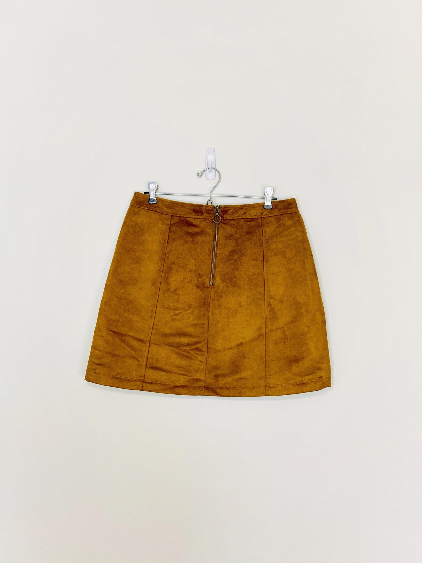 Brown Suede Skirt (Size 10)