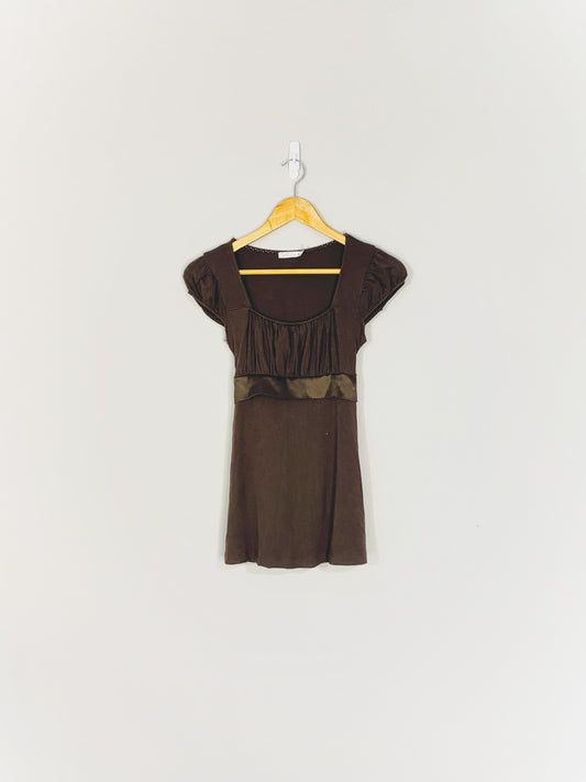 Brown y2k Top (Small)