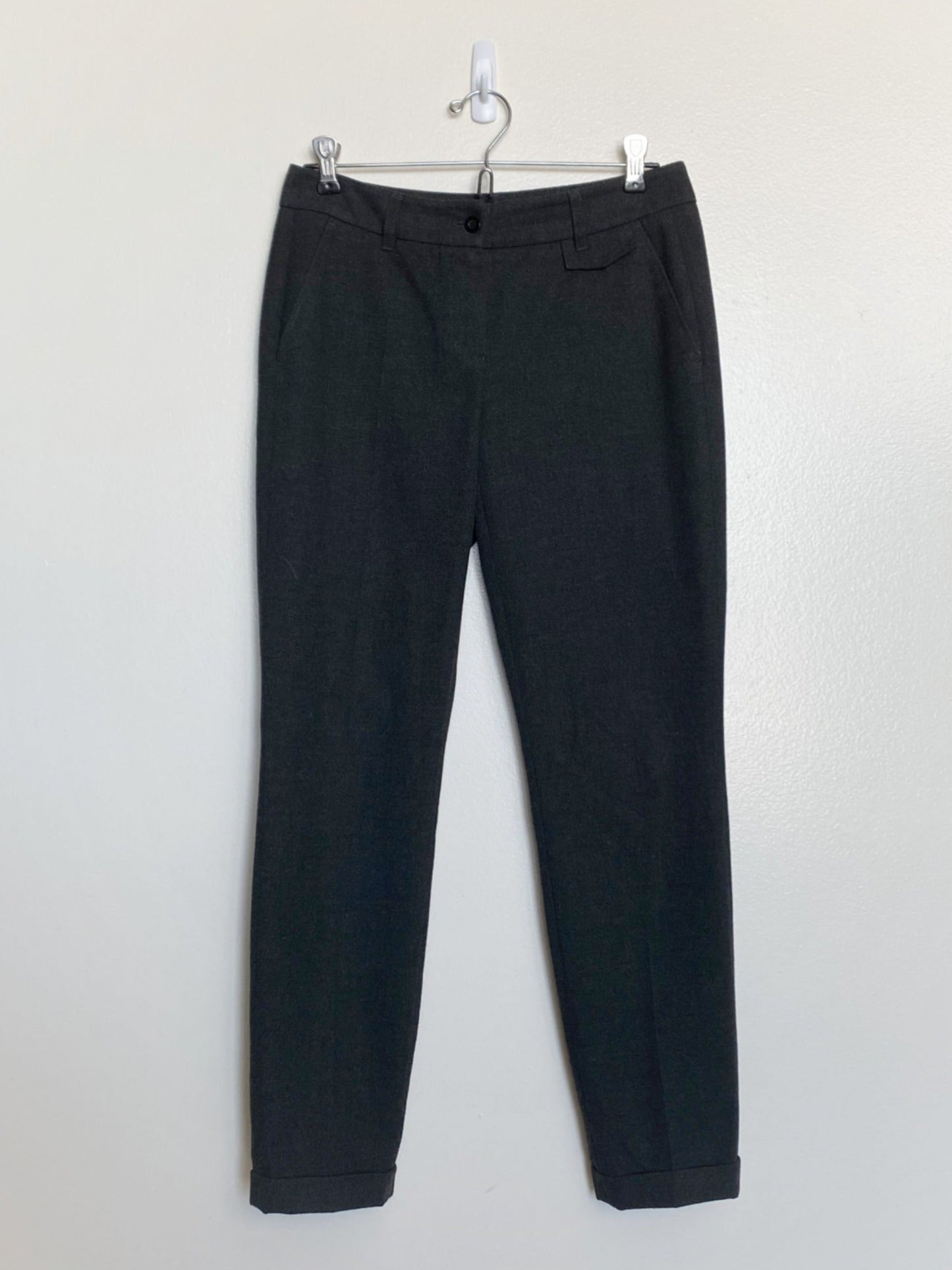 Charcoal Wool Slacks (Size 34)