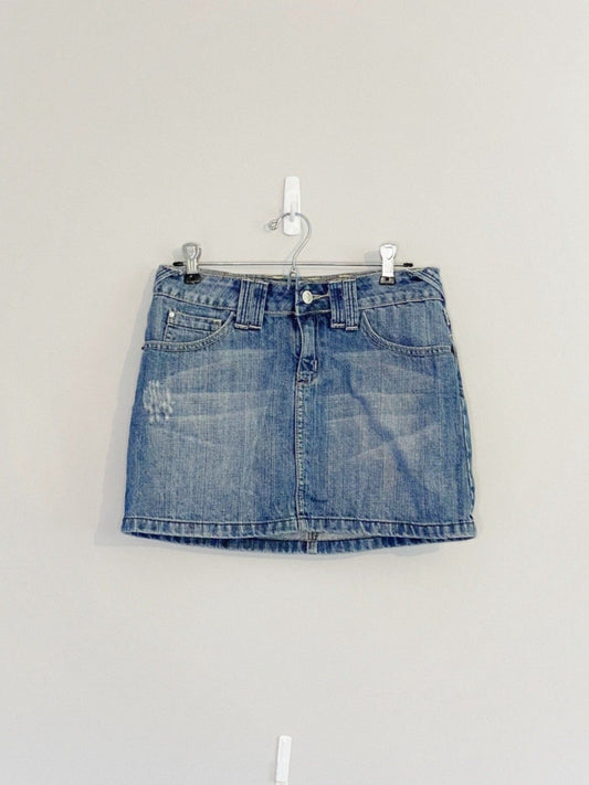 Denim Mini Skirt (Size 6)