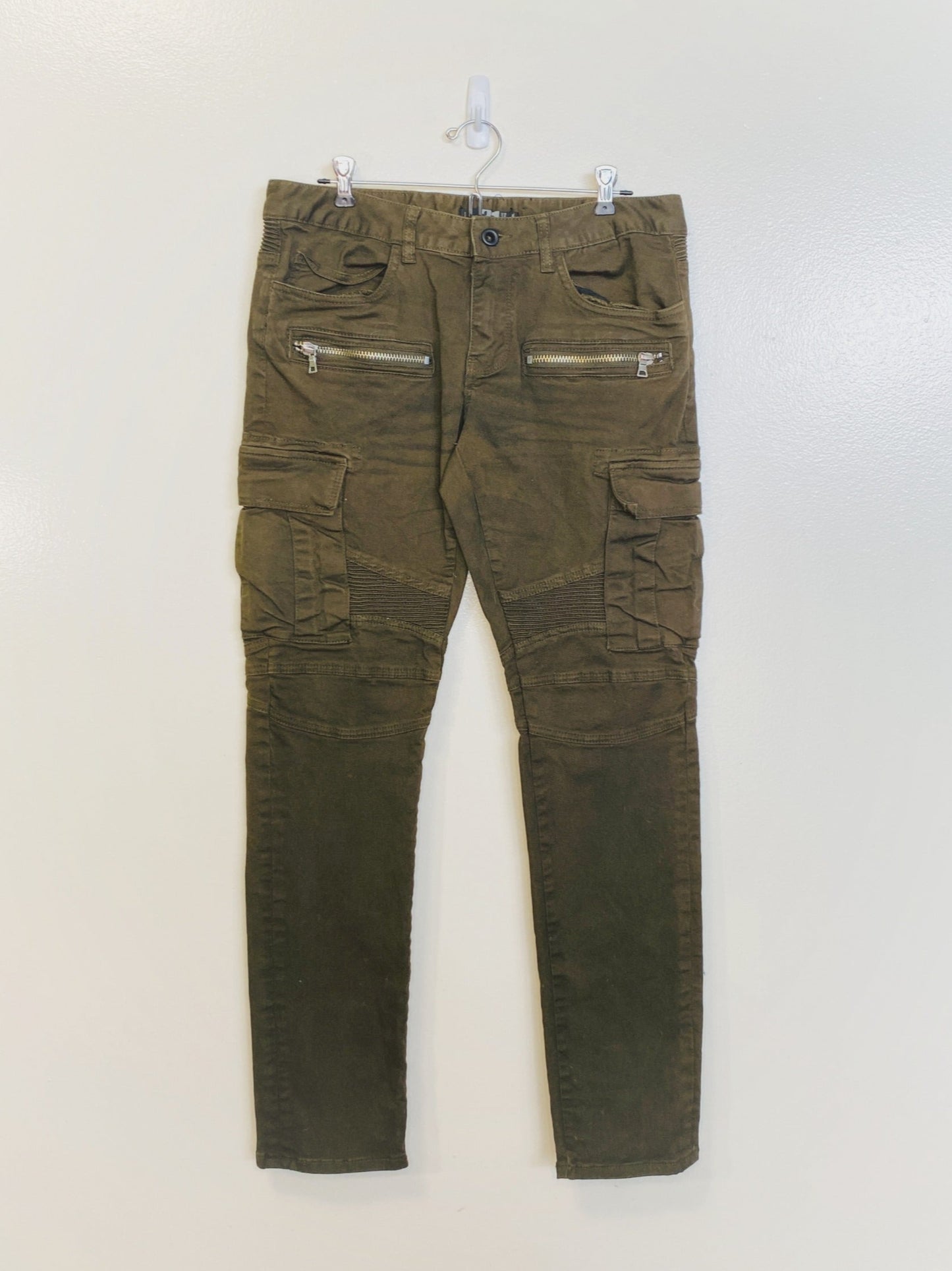 Green Textured Jeans (Size 32-34)