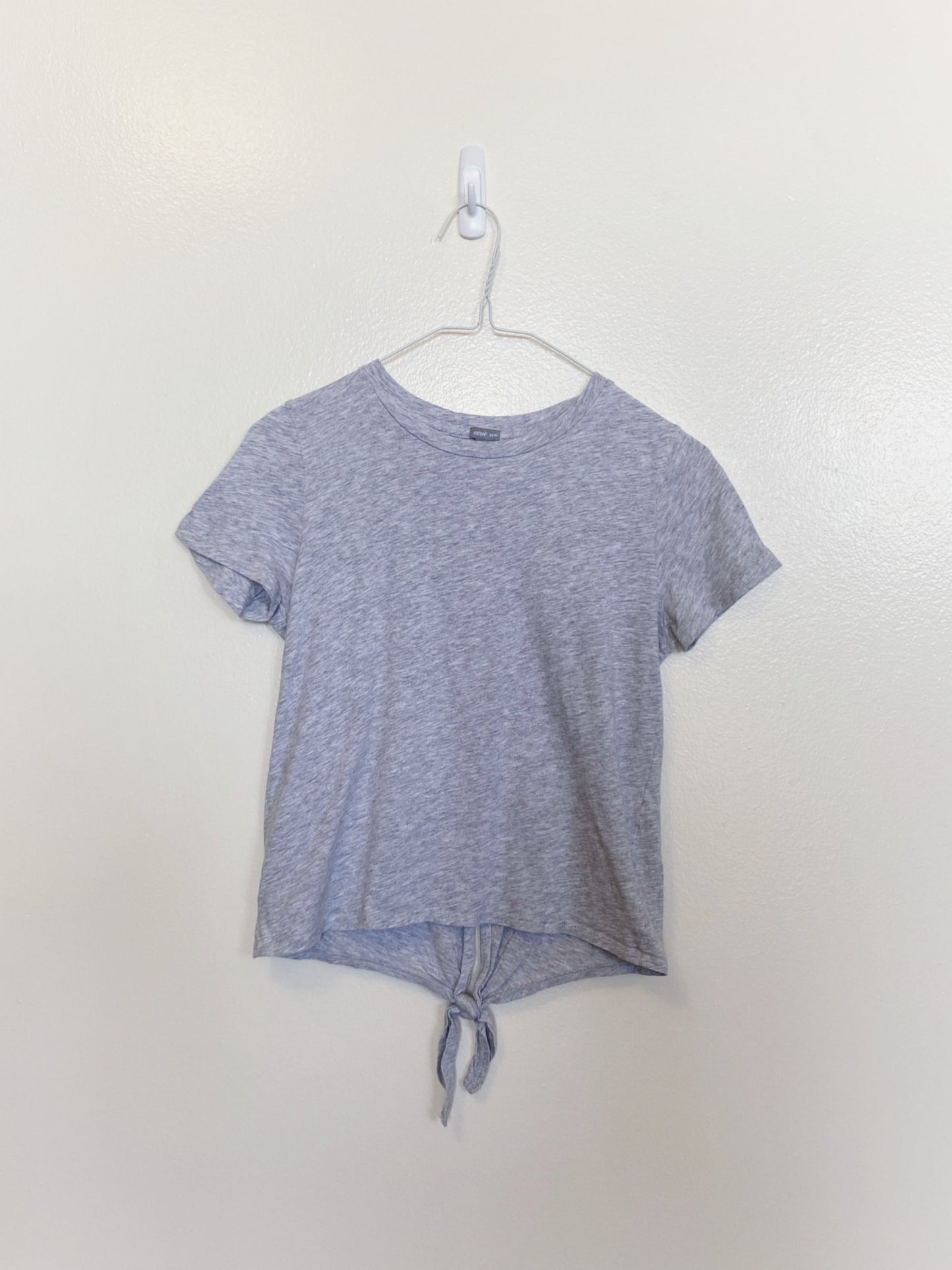 Grey Tie Back Tee (XS)