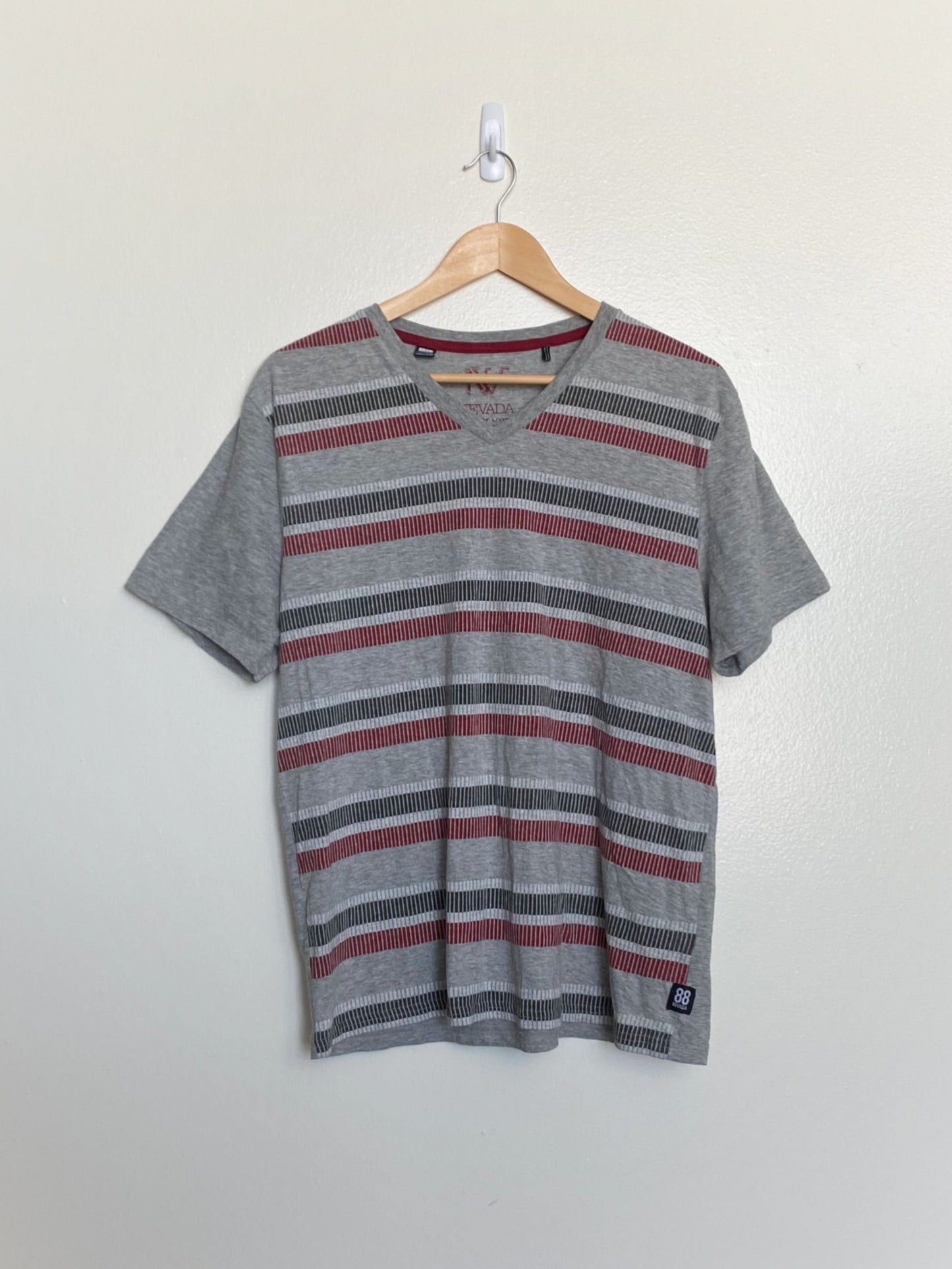 T-shirt rayé gris (grand)