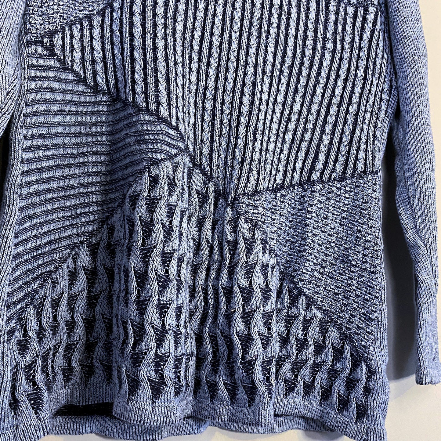 Blue Cowl Neck Sweater (Medium)