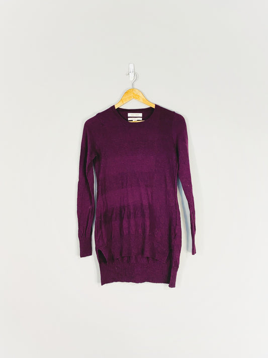 Burgundy Light Knit Sweater (Medium)