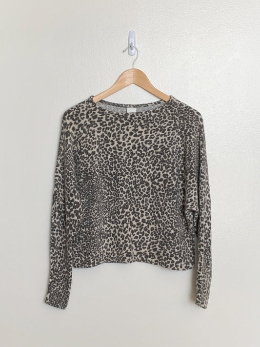 Leopard Print Pullover (XS)
