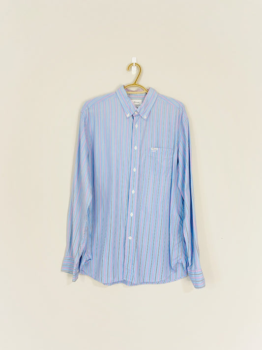 Chemise boutonnée à rayures (XL)