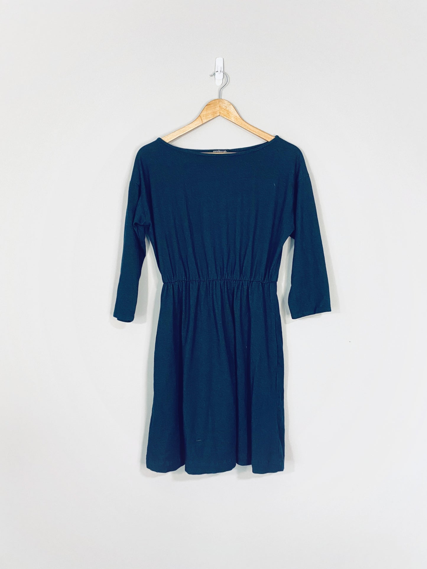 Navy Cotton Dress (Large)