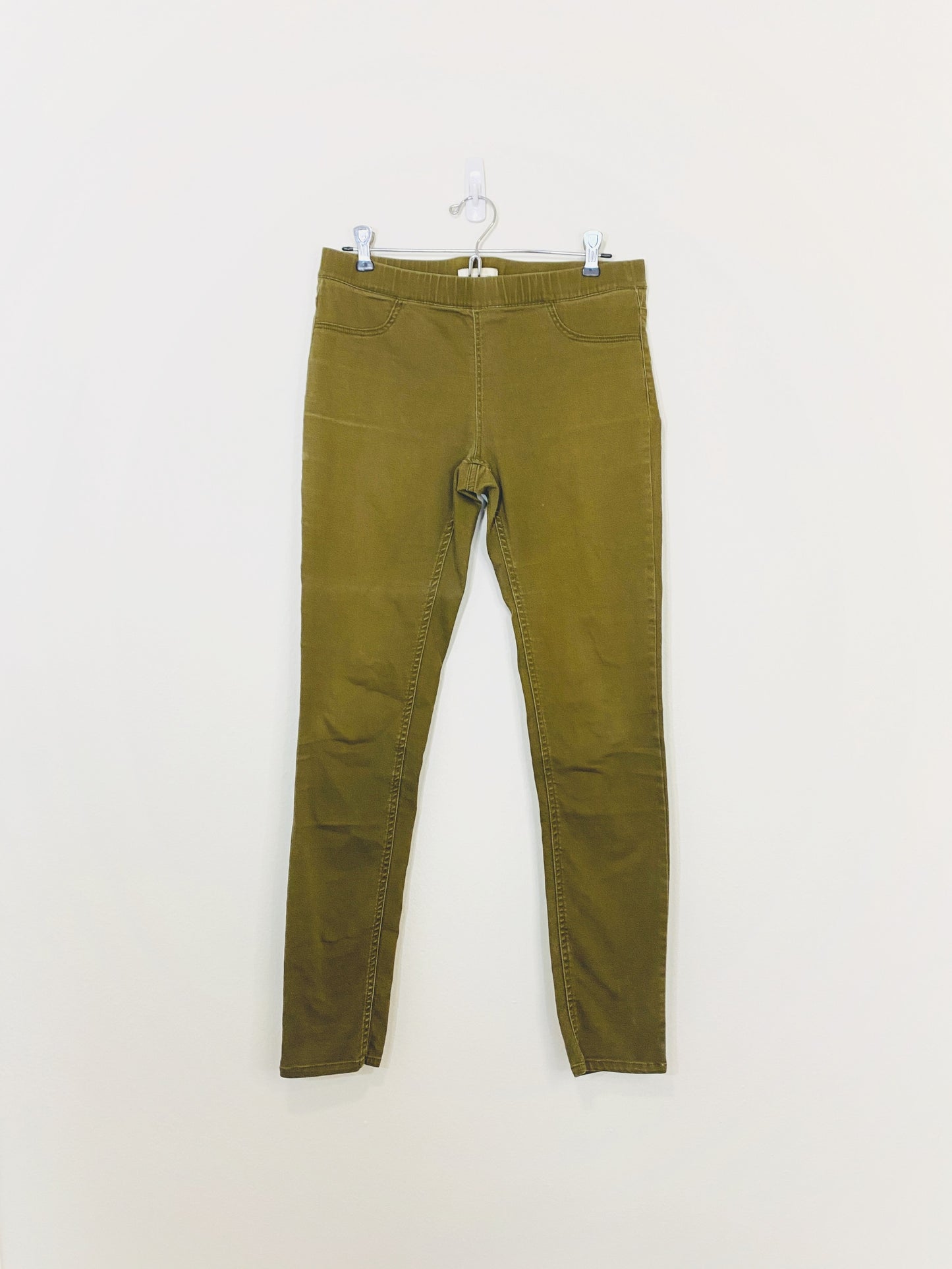 Olive Skinny Jeans (Size 10)