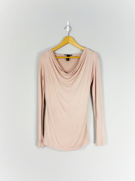 Pink Cowl Neck Top (Small)