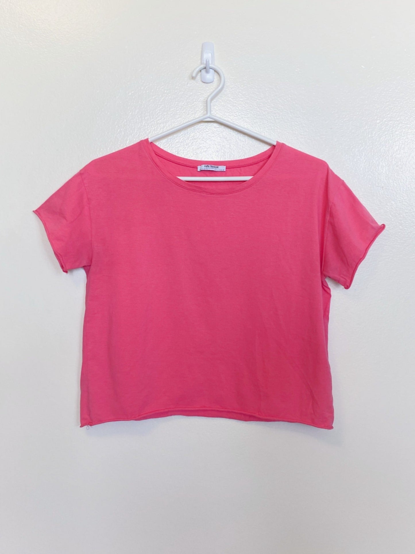 Pink Cropped Tee (Small)