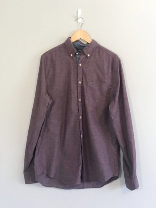 Purple Button-down Shirt (Medium)