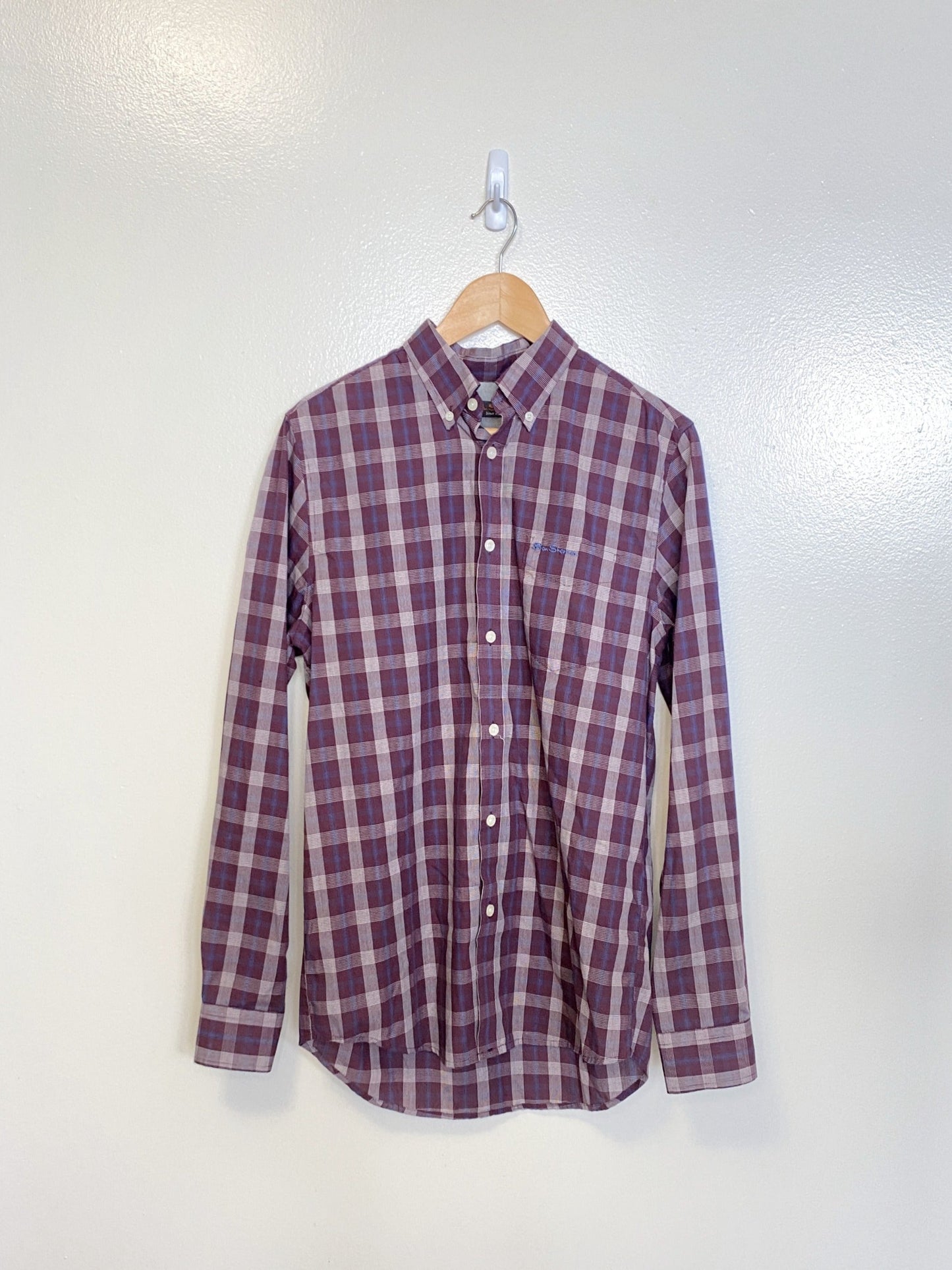 Burgundy Button Down (Small)