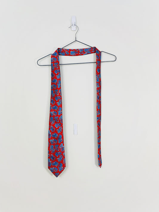 Red Paisley Neck-Tie