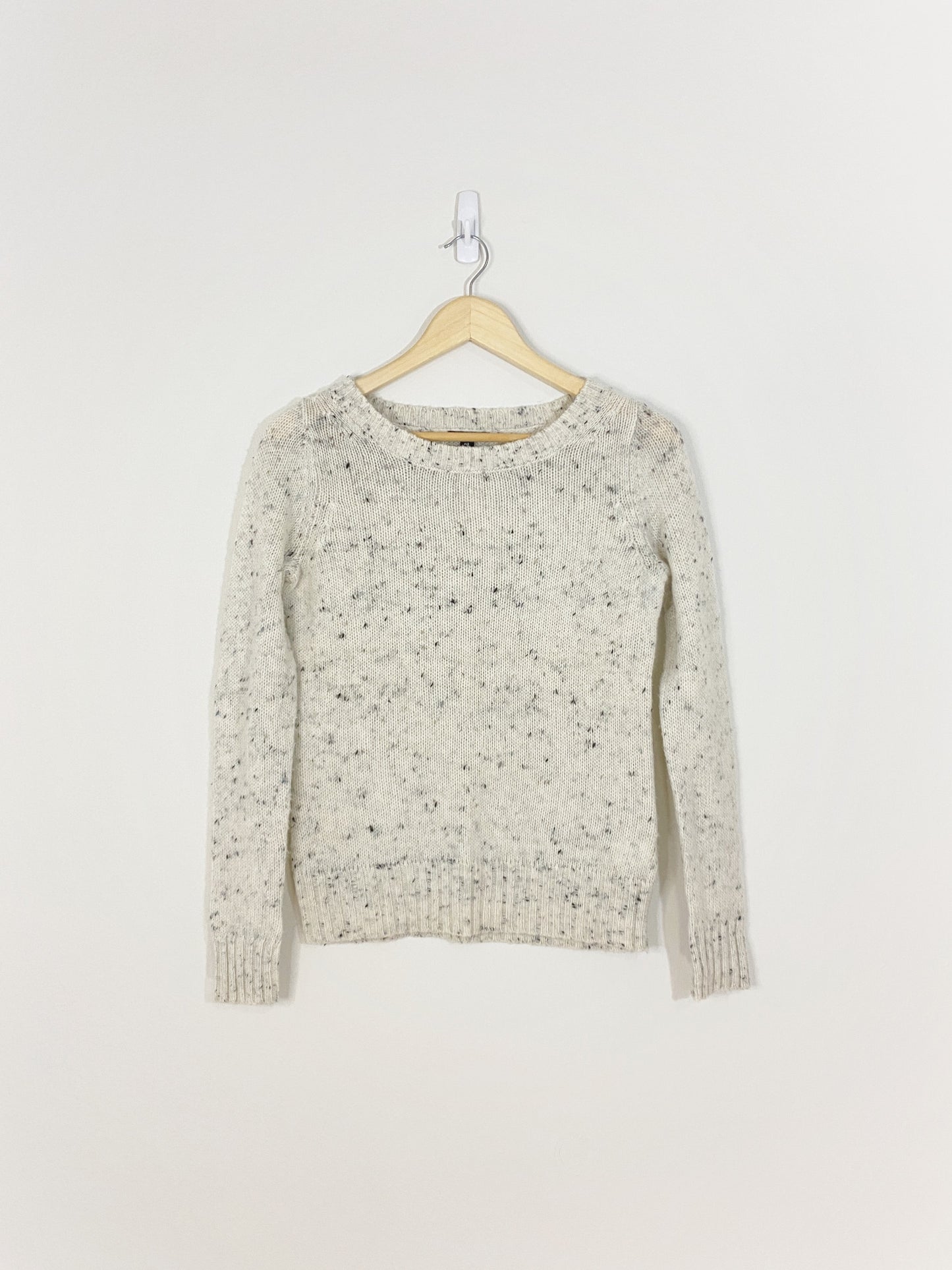 White Speckled Sweater (Small)