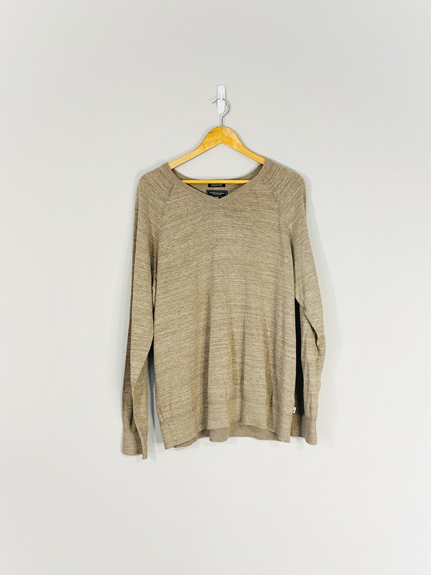 Beige Pullover Sweater (XL)