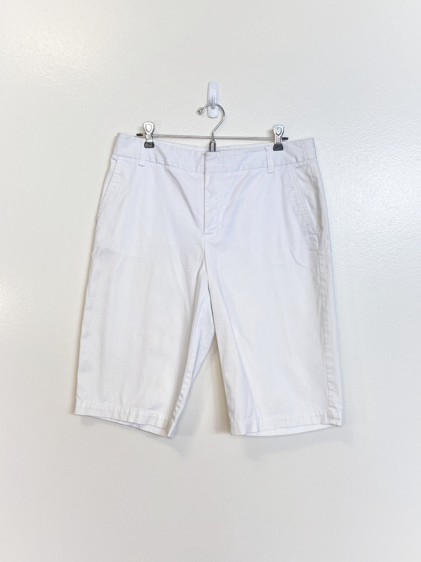 White Bermuda Shorts (Size 10)