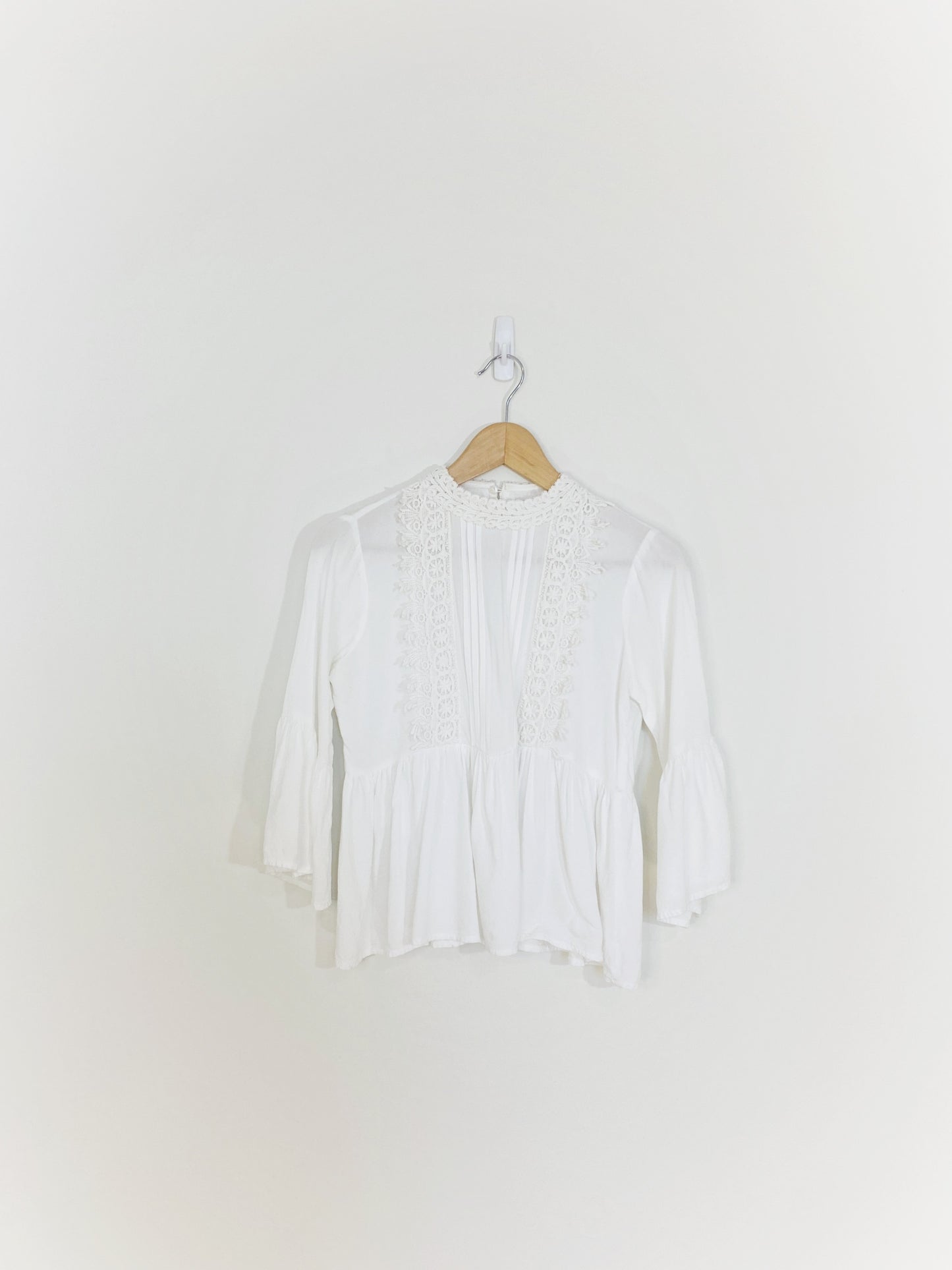 Blouse paysanne blanche (petite)