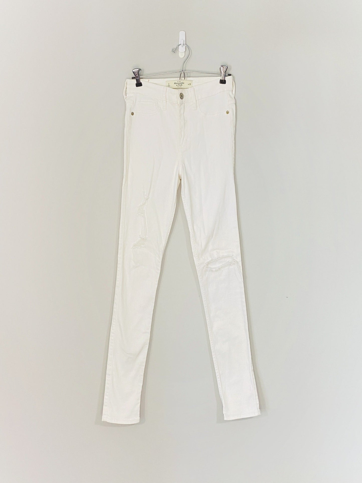 White Skinny Jeans (Size 2)