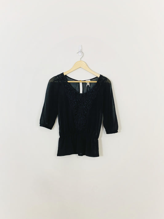 Black Blouse (XS)