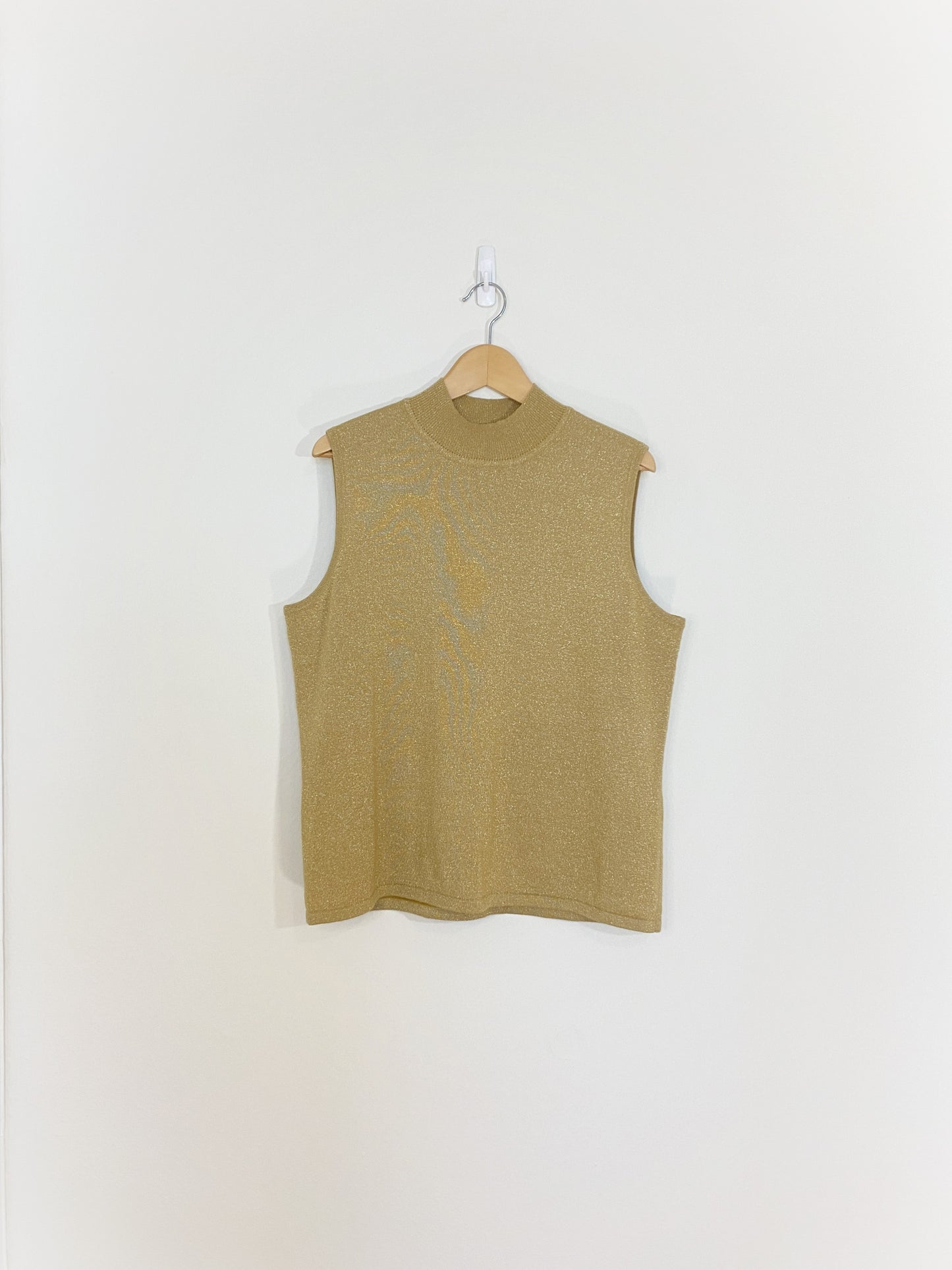 Gold Shimmer Sweater Vest (XL)