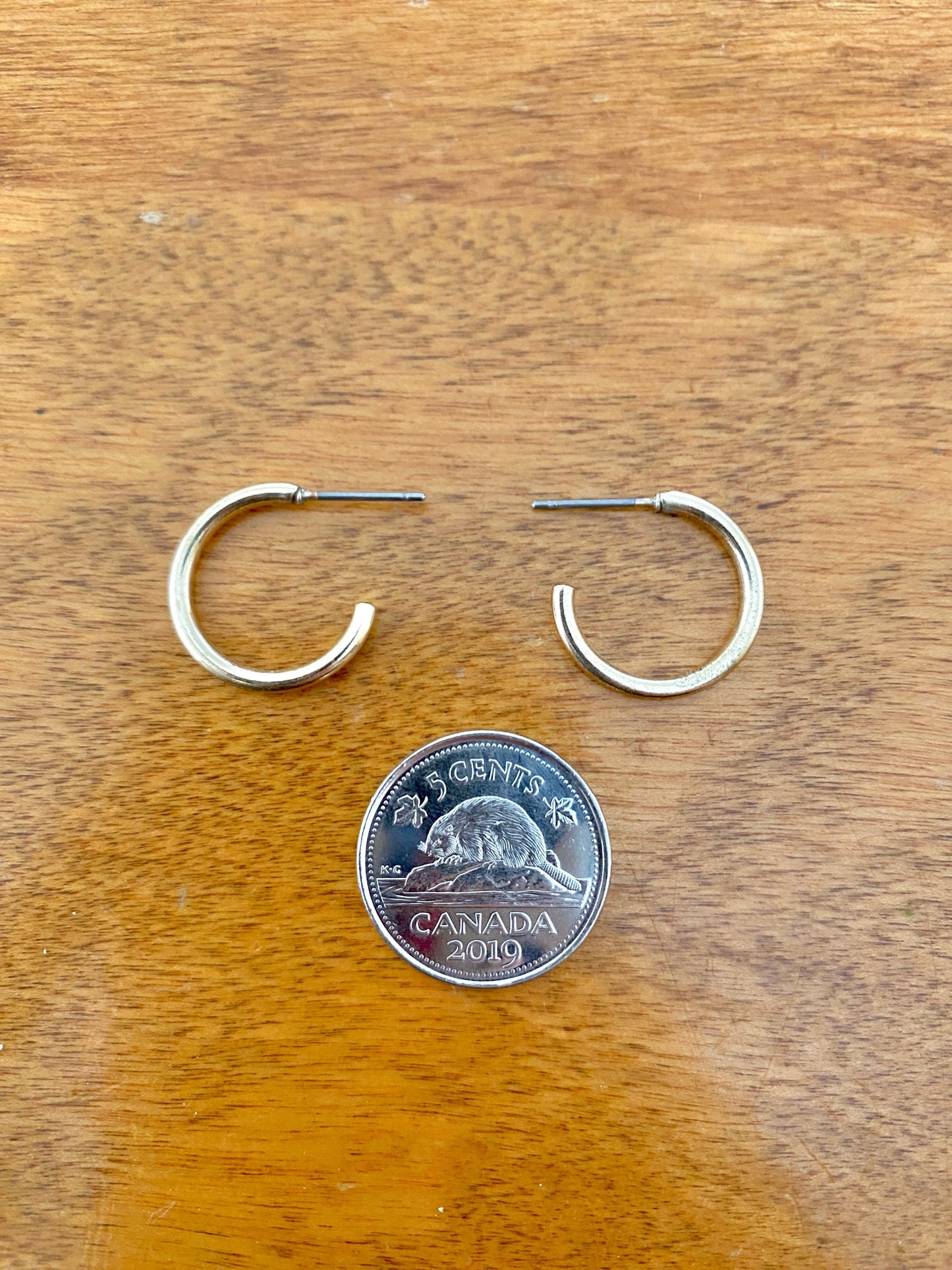 Small Open Hoop Earrings