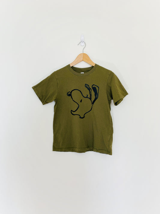 T-shirt graphique olive (XS)